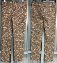 D. Jeans Leopard Animal Print Stretch Jeans Womens Size 4 - £16.01 GBP