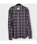 FRANK &amp; EILEEN Plaid Button Down Shirt Men&#39;s Size XL cotton black/red/white - $1,482.91 MXN