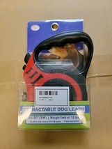 Retractable Dog Leash 16.5ft, 5m, Up To 33lbs, Red, SJ-188-5M - $9.89