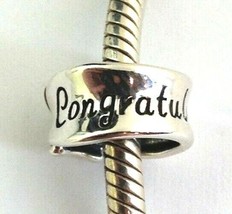 Chamilia &quot;Congratulations&quot; Sterling Silver Charm 2010-3088 New - $23.28