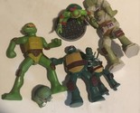 Teenage Mutant Ninja Turtles Lot Of 6 Plastic Toys T6 - £3.91 GBP