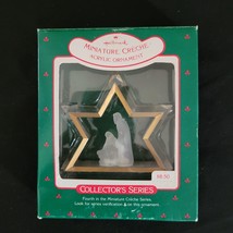 Vintage 1988 Hallmark Keepsake Ornament Miniature Creche Fourth In The Series - $9.89