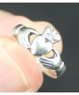 Solvar Ireland claddagh ring STERLING SILVER ladies 925 size 5 Estate Sale - $34.99