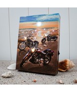 Motorcycle Led Sunset Riders tabletop Canvas Print - $550.93 MXN