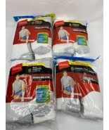 Hanes Men White Cushion Crew YOU CHOOSE SIZE Buy More &amp; Save + Combine S... - $11.80 CAD+