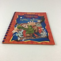 Walt Disney Records Hunchback Sing Along Song Lyrics Spiral Book Vintage 1996 - £10.79 GBP