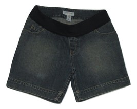 Liz Lange Maternity Denim Shorts Comfort Blue Jeans Pull On Size XS Classic - £7.83 GBP