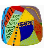 Melissa Ballenger WA Art Glass 10” Skagit Valley WA Fused Platter Plate ... - $19.79