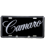 CAMARO Metal Vanity License Plate - Black - Script - GM - $276.68 MXN