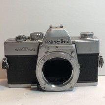 MINOLTA SRT100 35mm SLR Film Camera body only, SRT 100, Works - £25.70 GBP