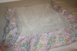 Disney Piglet Pig Winnie The Pooh Baby Bed Crib Skirt Girls Nursery Pink Flowers - £10.65 GBP