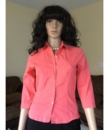 nyshirts.com Women&#39;s Pink Stretch Button-up Shirt Size S - $129.24 MXN