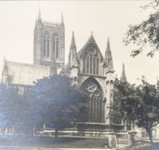 1930s Vintage RPPC Lincoln Cathedral England Real Photo Postcard - $23.21