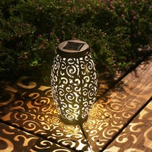 Solar Light Outdoor Hanging Solar Lantern Garden Outdoor Handle Retro Me... - $47.99