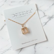 Rose Gold Cube Initial Pendant “J” NIB - £8.79 GBP