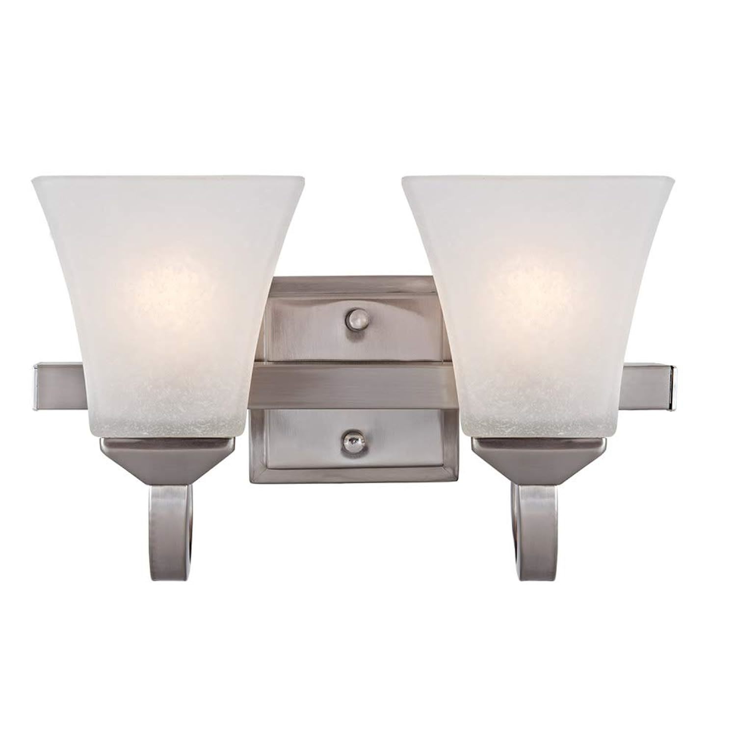Design House Satin Nickel Wall Sconce 587774 Torino Traditional 2 Indoor Dimmabl