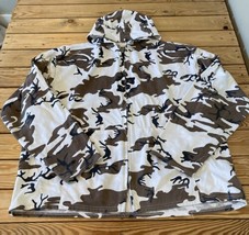 Muleskins Men’s Full zip Hoodie Camo Jacket size 2XL White AN - £43.36 GBP