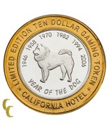 Sam Boyd&#39;s Las Vegas Gaming Token Year of the Dog 999 Fine Silver - $1,153.59 MXN