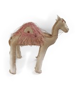 Vintage 1960s 4.5&quot; Hand Stitched Leather Dromedary Camel Toy Figure Folk - €6,07 EUR
