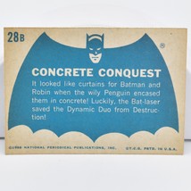 1966 Blue Bat Cowl Back Batman Trading Cards #28B Concrete Conquest - $6.92
