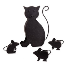 Cat with Mice Sculpture - £33.89 GBP
