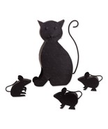 Cat with Mice Sculpture - €23,20 EUR