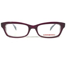 Mikli Par Mikli Eyeglasses Frames ML1218 C00J Clear Purple Thick 52-18-135 - $41.86