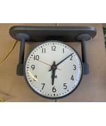 School Clock IBM double face 15&quot; ceiling/wall 1940/50&#39;s o... - $1,714.39 CAD