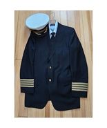 Vtg 1970s Pan Am Captain Men Pilot Uniform Ensemble Inc Uniform 2 Shirts... - $1,449.98