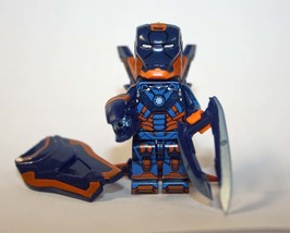 Building Block Iron-Man Disco Mk 27 Marvel Minifigure US Toy Minifigure Custom - £5.50 GBP