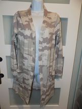 Simply Southern Camo Print Open Front Duster Cardigan Size S/M Women's - $20.70