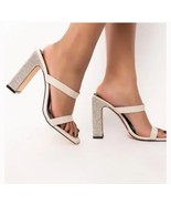 Azalea Wang Dallas-Bone Sandals Size 11 NEW - $133.11 CAD