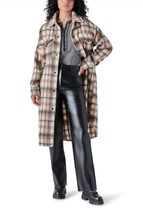 Steve Madden Chloe Shirt Jacket Cream Multi - $44.55+