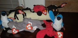 Ty Beanie Babies (Lot of 8) Crab, Blue Jay, Pincher, Spinner Spider, Dolby Dog - £191.40 GBP