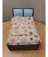 2007 Fisher Price Loving Family Parents Double Bed w/Cover Dollhouse Fur... - $23.66 CAD