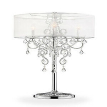 Ore Furniture K-5153T 35 in. Evangelia Crystal Table Lamp - £382.76 GBP