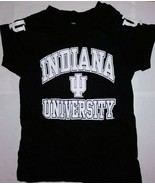Indiana University, Women&#39;s Small Black T-Shirt, Cap sleeves, Great cond... - $85.99 MXN