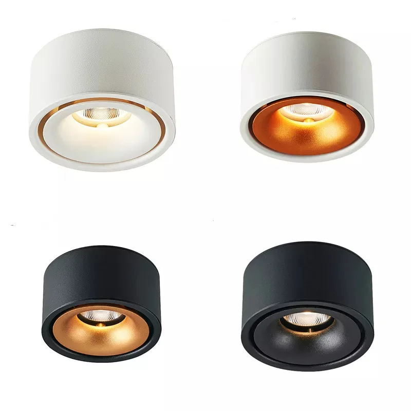 Round Light  Led COB Ceiling Spotlight 9W/12W Lliving Room Surface Mounted Lampa - £128.77 GBP