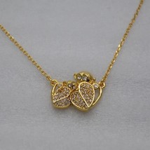 1Ct Round Cut Lab-Created Diamond Monkey Mom Necklace 14k Yellow Gold Plated - £140.97 GBP