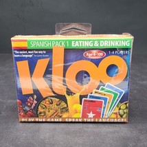 KLOO&#39;s Learn to Speak Spanish Language Card Games Pack Eating and Drinking - $39.50