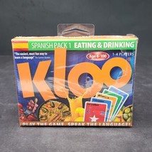 KLOO&#39;s Learn to Speak Spanish Language Card Games Pack Eating and Drinking - £31.57 GBP