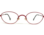 Vintage La Eyeworks Gafas Monturas MAUDE 487 Rojo Redondo Cable Borde 48... - $65.08