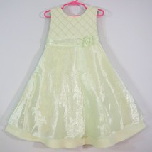Party Formal Easter Dress Mint Green Organza Overskirt Pearl Bead Bonnie Jean 5 - £16.15 GBP