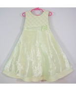 Party Formal Easter Dress Mint Green Organza Overskirt Pearl Bead Bonnie Jean 5 - £15.74 GBP