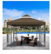 Gazebo Canopy Top Replacement Outdoor Garden Sunshade Cover Dual-tier On... - $32.66