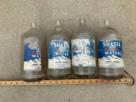 Vintage Seltzer Soda Bottle Shasta Water  Clear  label - £58.82 GBP