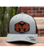 DC Comics Harley Quinn 2 Mallets Trucker Hat Cap with Wood Leather Patch - $32.58 CAD