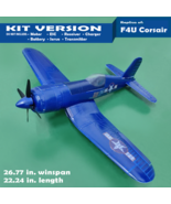 RC Airplane KIT F4U Corsair Fixed Wing Aircraft WWII Warbird EPS Foam DI... - $1,485.64 MXN