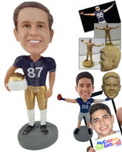 Personalized Bobblehead Male Football Player Posing Moment Before The Match - Sp - £72.72 GBP