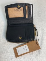 MARGOT New York Gina Compact Black Leather Wallet Orig.$85 NWT - £29.44 GBP